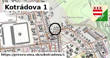 Kotrádova 1, Prešov