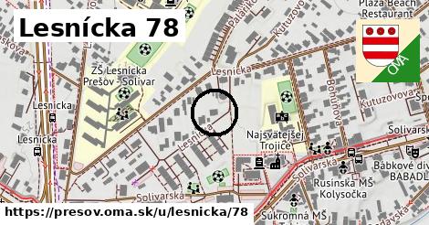 Lesnícka 78, Prešov