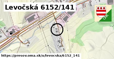 Levočská 6152/141, Prešov