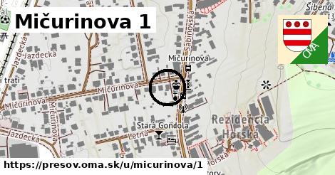 Mičurinova 1, Prešov