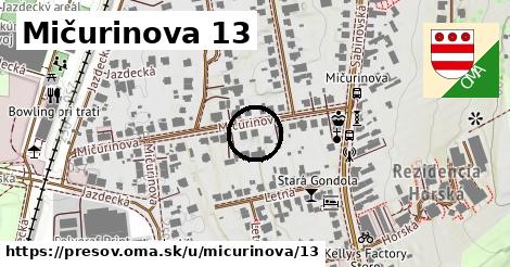 Mičurinova 13, Prešov