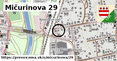 Mičurinova 29, Prešov