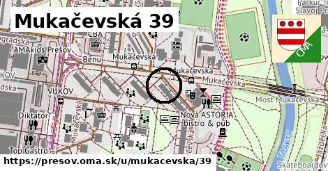 Mukačevská 39, Prešov