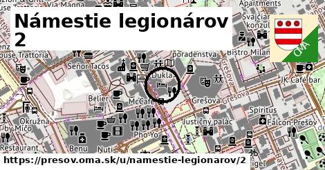 Námestie legionárov 2, Prešov