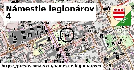 Námestie legionárov 4, Prešov