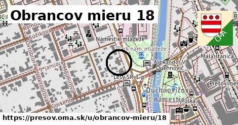 Obrancov mieru 18, Prešov