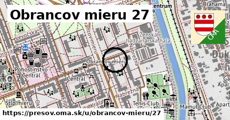 Obrancov mieru 27, Prešov