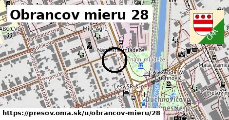 Obrancov mieru 28, Prešov