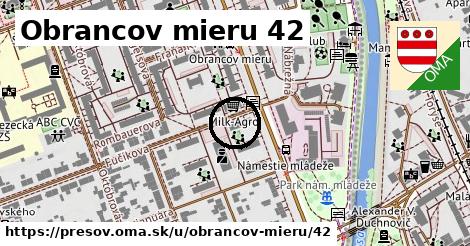 Obrancov mieru 42, Prešov