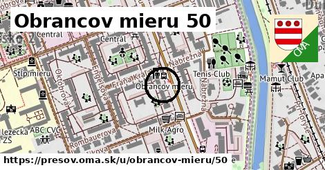 Obrancov mieru 50, Prešov