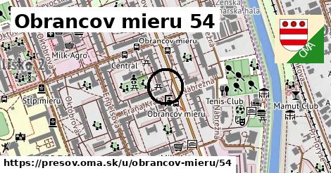 Obrancov mieru 54, Prešov