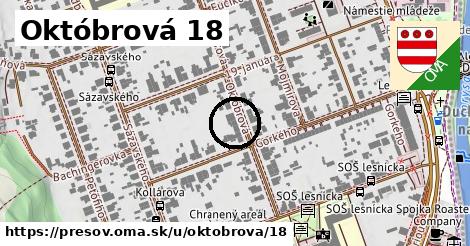 Októbrová 18, Prešov