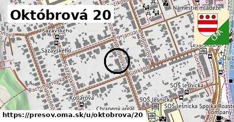 Októbrová 20, Prešov