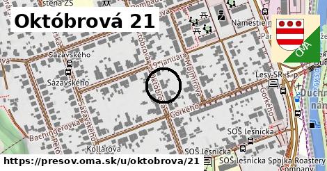 Októbrová 21, Prešov