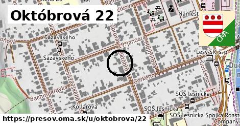 Októbrová 22, Prešov