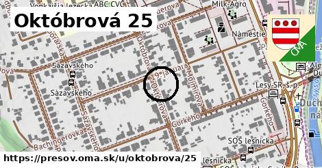 Októbrová 25, Prešov