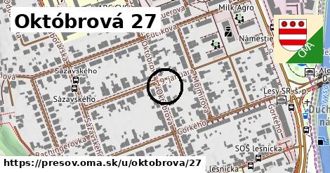 Októbrová 27, Prešov