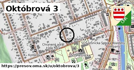 Októbrová 3, Prešov