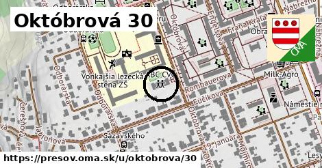 Októbrová 30, Prešov