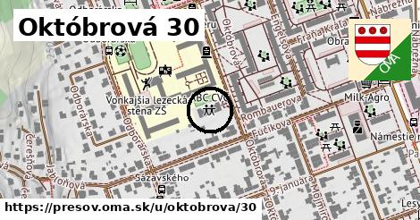 Októbrová 30, Prešov