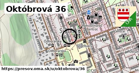 Októbrová 36, Prešov