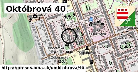 Októbrová 40, Prešov