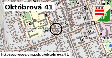 Októbrová 41, Prešov