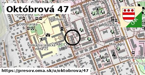 Októbrová 47, Prešov