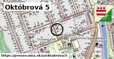 Októbrová 5, Prešov