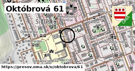 Októbrová 61, Prešov