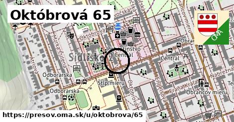 Októbrová 65, Prešov