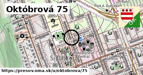 Októbrová 75, Prešov