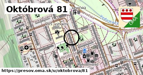 Októbrová 81, Prešov
