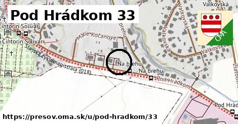 Pod Hrádkom 33, Prešov