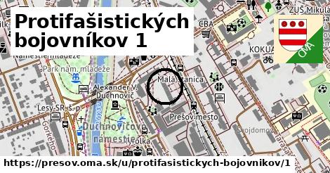 Protifašistických bojovníkov 1, Prešov