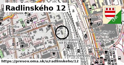 Radlinského 12, Prešov