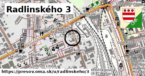 Radlinského 3, Prešov