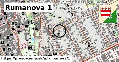 Rumanova 1, Prešov