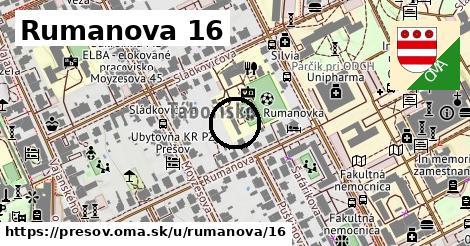 Rumanova 16, Prešov