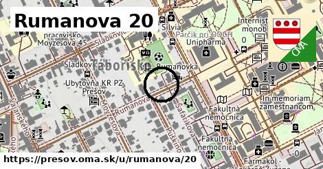 Rumanova 20, Prešov