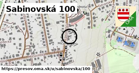 Sabinovská 100, Prešov