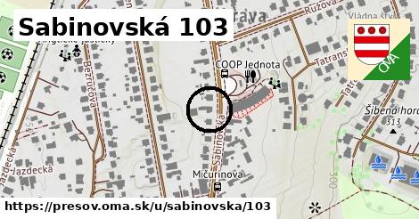 Sabinovská 103, Prešov