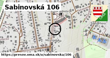 Sabinovská 106, Prešov