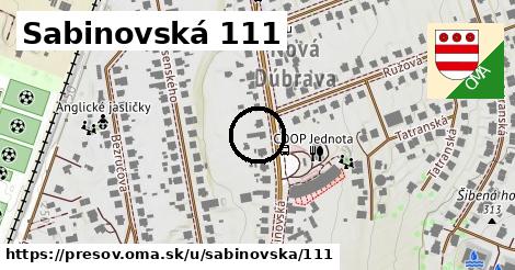 Sabinovská 111, Prešov