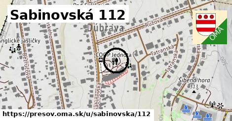 Sabinovská 112, Prešov