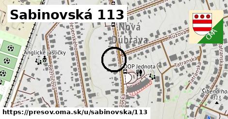 Sabinovská 113, Prešov