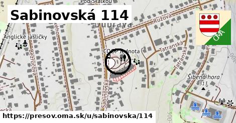 Sabinovská 114, Prešov