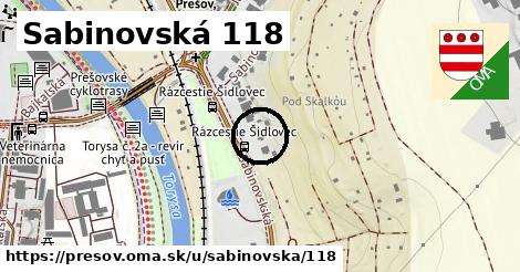 Sabinovská 118, Prešov