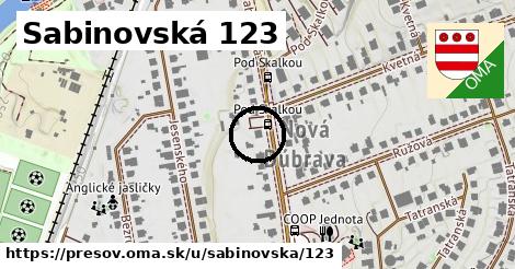 Sabinovská 123, Prešov
