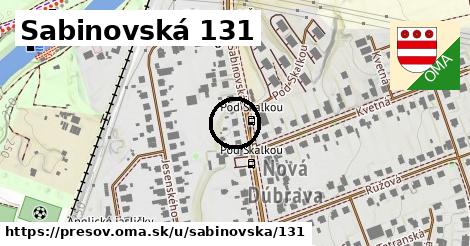 Sabinovská 131, Prešov